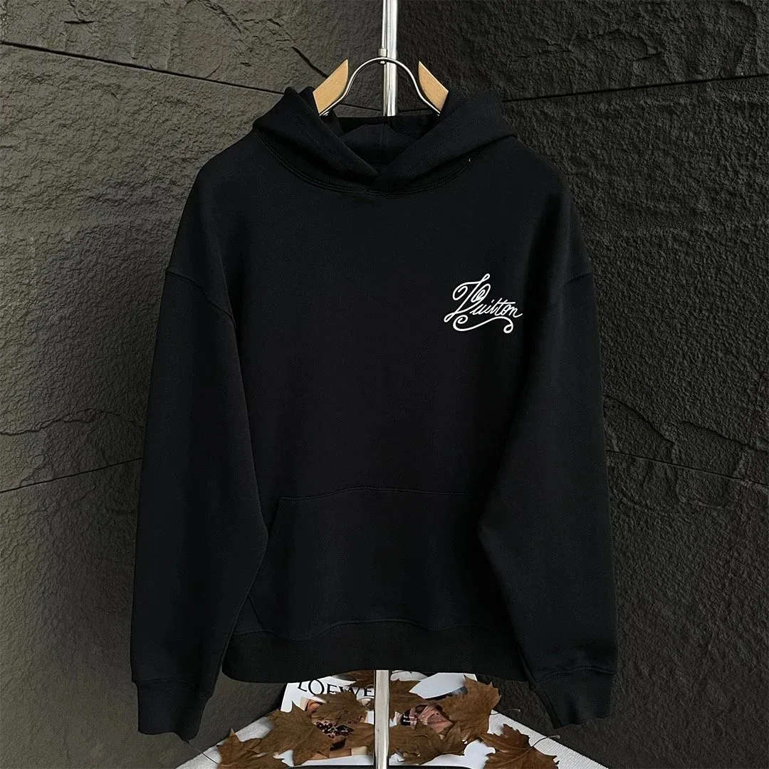 Louis Vuitton Louis Vuitton Black Script Hoodie Black
