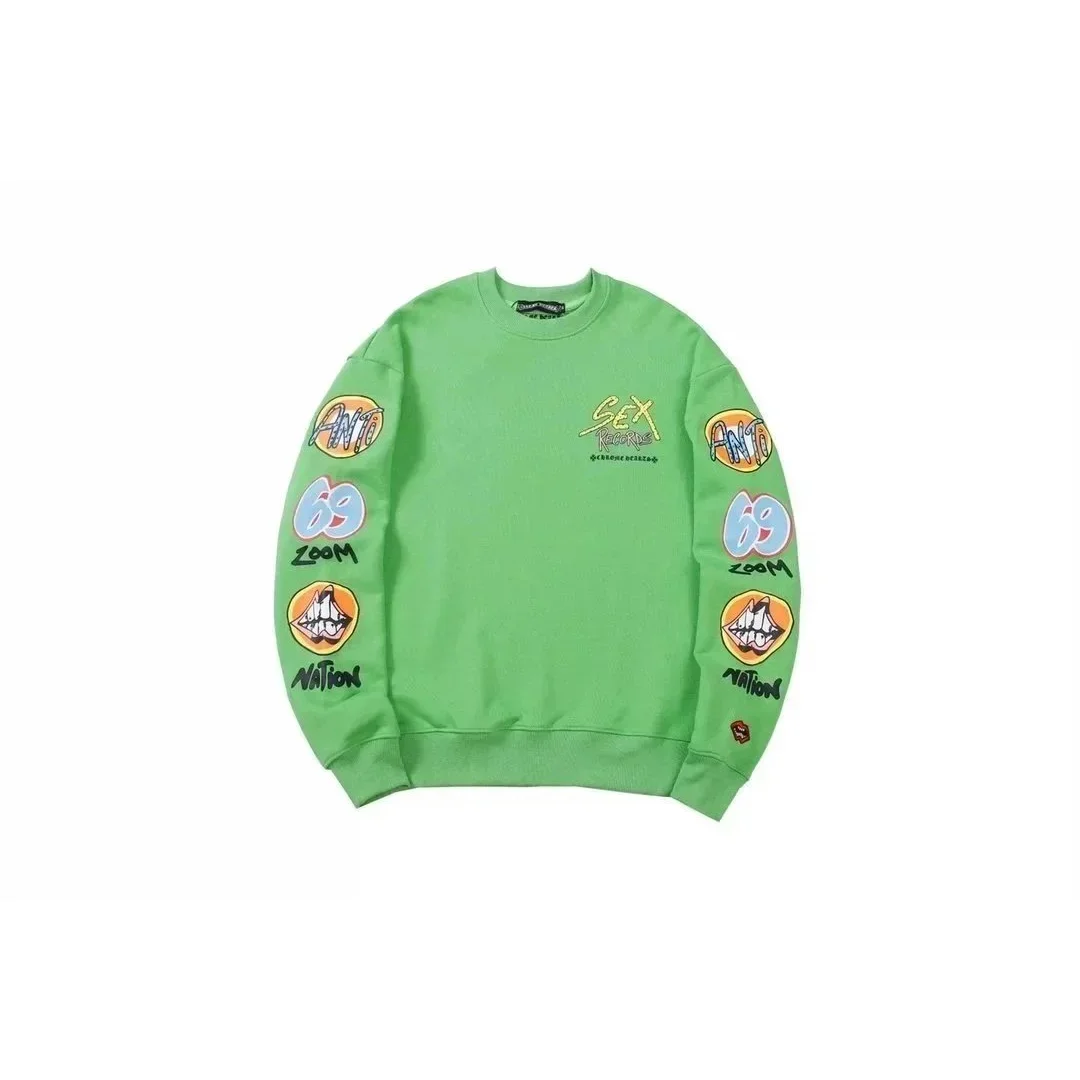 Other Green Printed Sweatshirt with Graphic Sleeves Green - 1