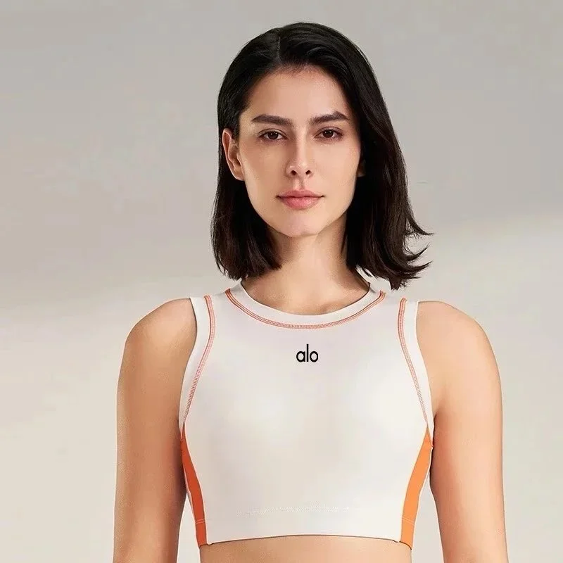 Alo Yoga Alo Solid Orange Sports Bra Orange - 1