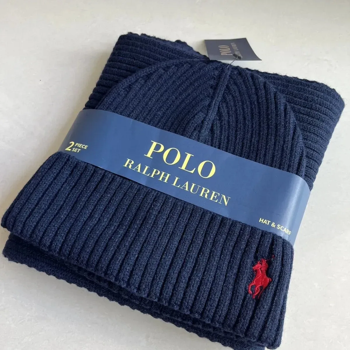 Polo Ralph Lauren Polo Ralph Lauren Navy Hat & Scarf Set Navy