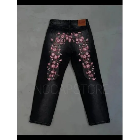 Other Black Cherry Blossom Jeans Black - 1