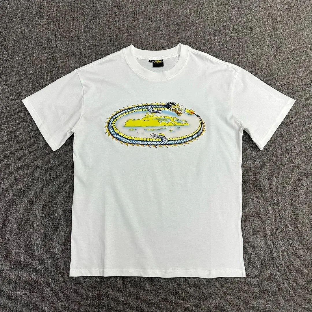 Other White Dragon Print T-Shirt White - 1