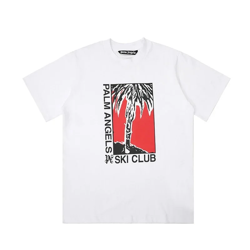 Palm Angels Palm Angels Ski Club White T-Shirt White - 1