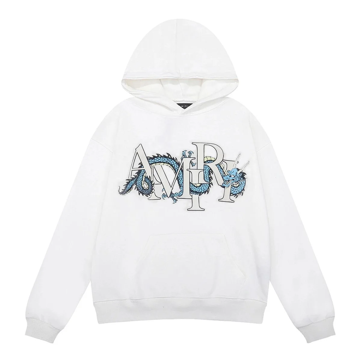Amiri Amiri AMIRI White Dragon Embroidered Hoodie White - 1