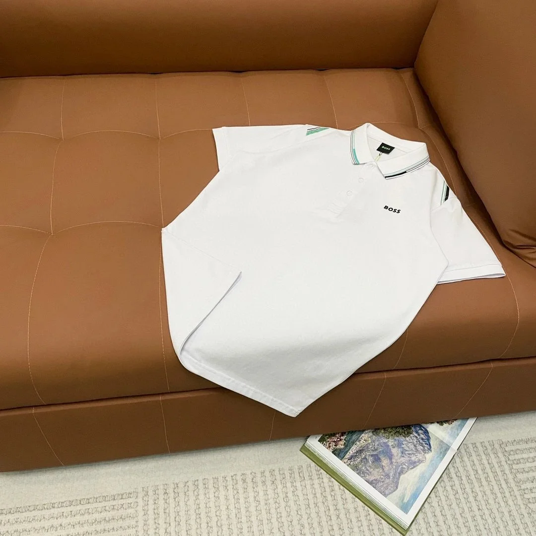 Hugo Boss Hugo Boss White Polo Shirt with Green Accents White - 1