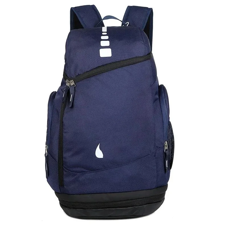Other Navy Blue Backpack with White Logo and Pockets Navy - 1