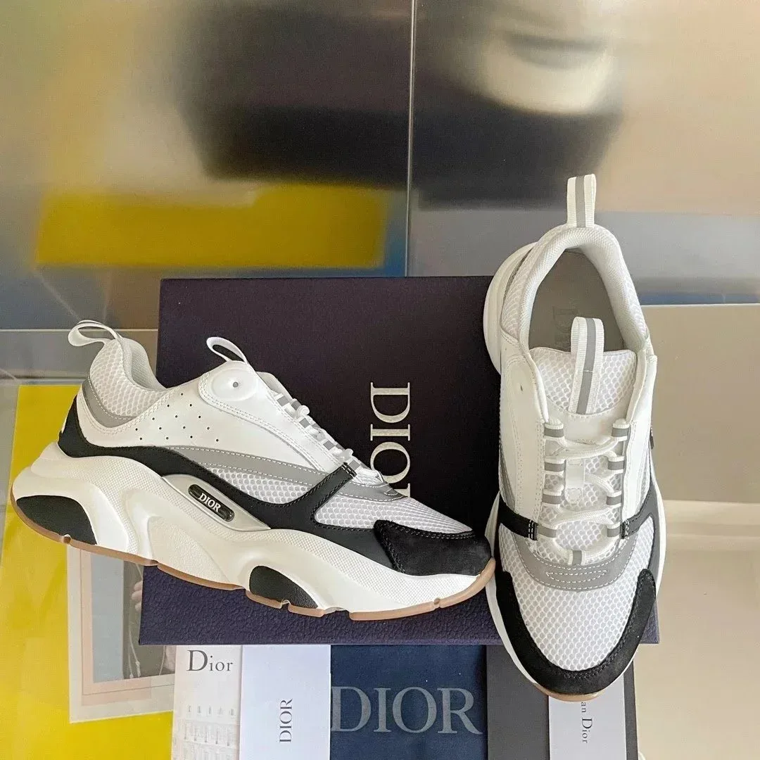 Dior Dior B23 White/Black/Grey Sneakers White