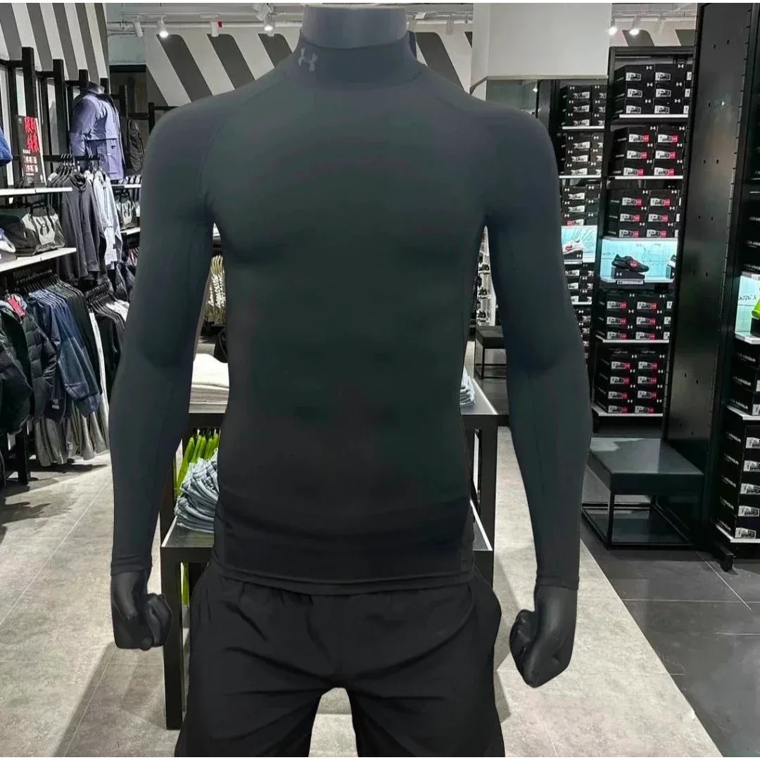 Under Armour Under Armour Compression Long Sleeve Top Black Sporty Black - 1