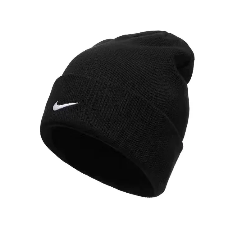 Nike Nike Black/White Swoosh Beanie Black