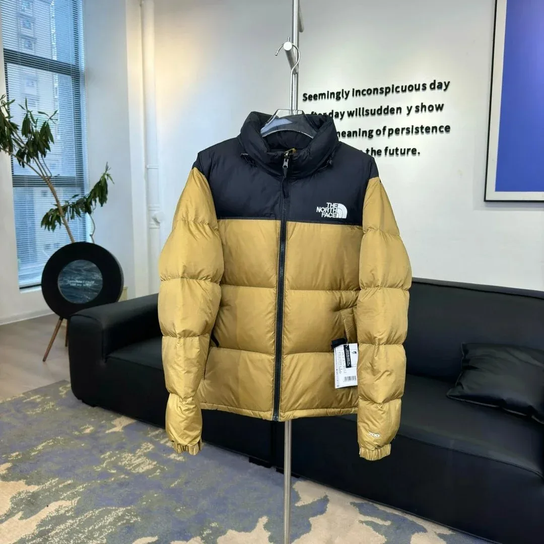 The North Face The North Face Nuptse Khaki Black Parka Beige - 1