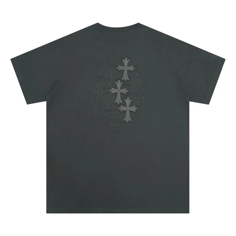 Chrome Hearts Chrome Hearts CH Cross T-Shirt 6020 Grey T-Shirts Grey - 1