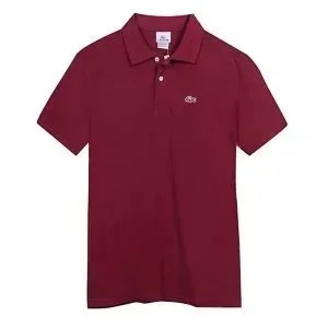 Lacoste Lacoste Polo Bear Polo Shirt Burgundy Red - 1