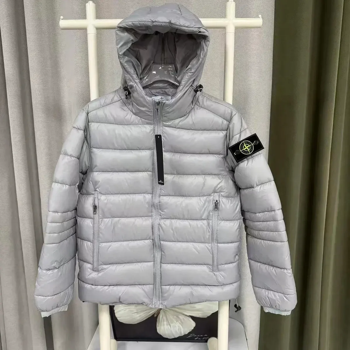 Stone Island Stone Island 68-15 Grey Puffer Jacket Grey