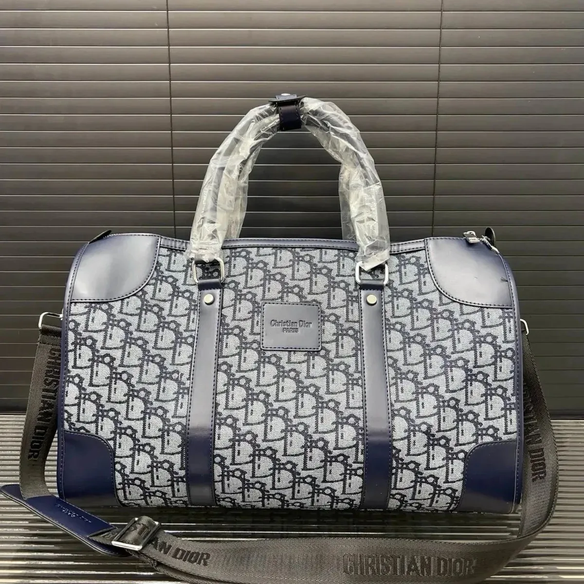 Dior Christian Dior Dior Oblique Duffel Bag Blue/Navy Blue