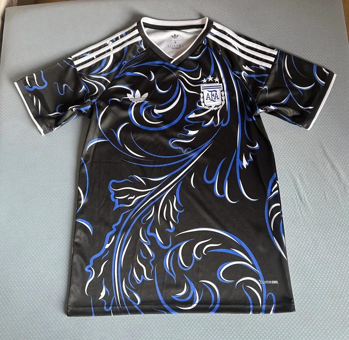 Adidas Adidas Argentina Away Jersey Black/Blue T-Shirt Black - 1
