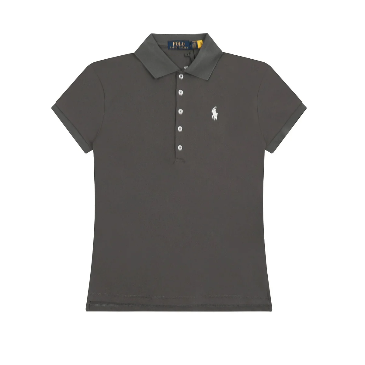 Polo Ralph Lauren Polo Ralph Lauren Polo Shirt Dark Grey Solid Top Grey - 1