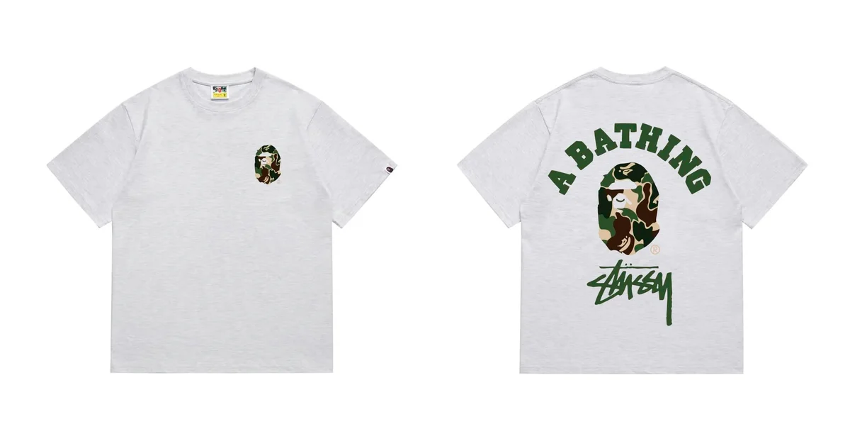 A Bathing Ape A Bathing Ape BAPE STA 212 Grey T-Shirt Grey - 1