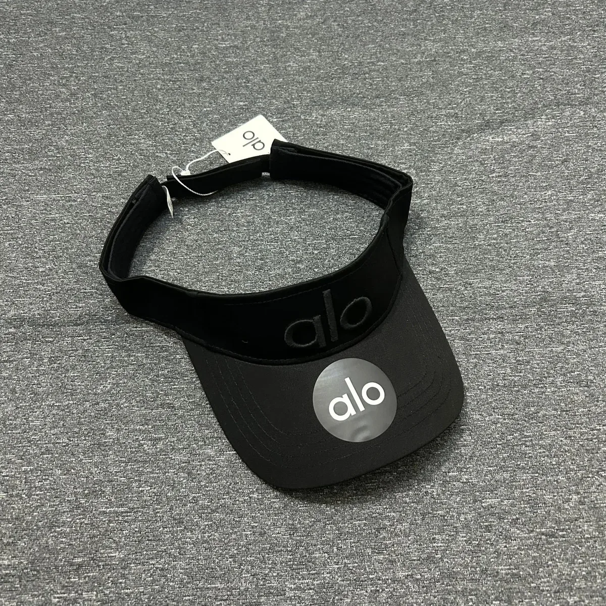 Alo Yoga Alo Black Solid Visor Cap Black - 1