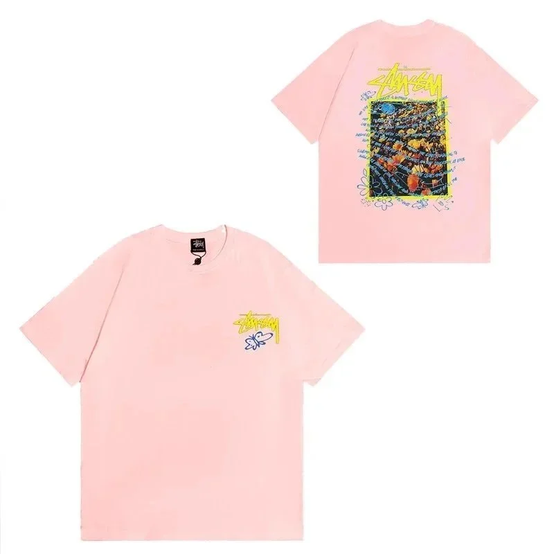 Stussy Stussy STX-050 Pink Graphic T-Shirt Pink - 1