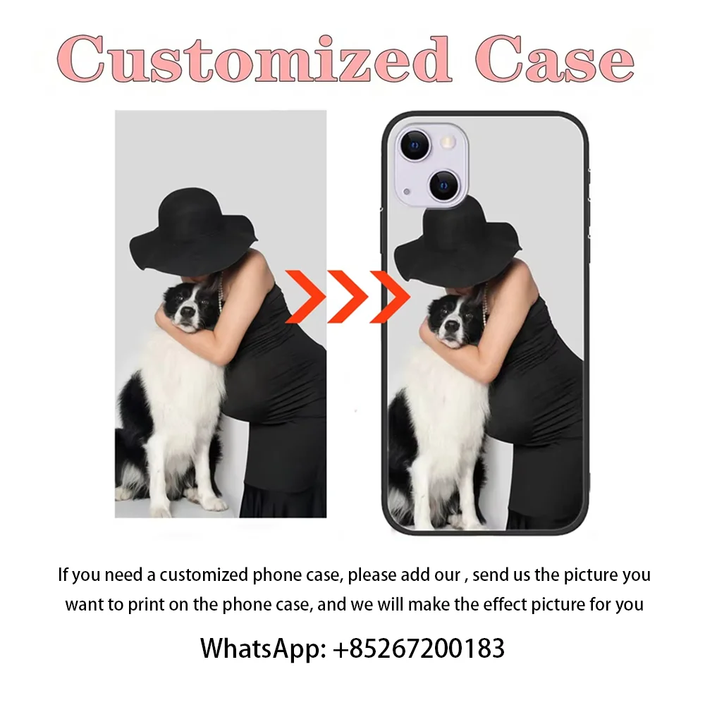 Other Custom Photo Phone Case - Black Personalized Mobile Cover Black - 1