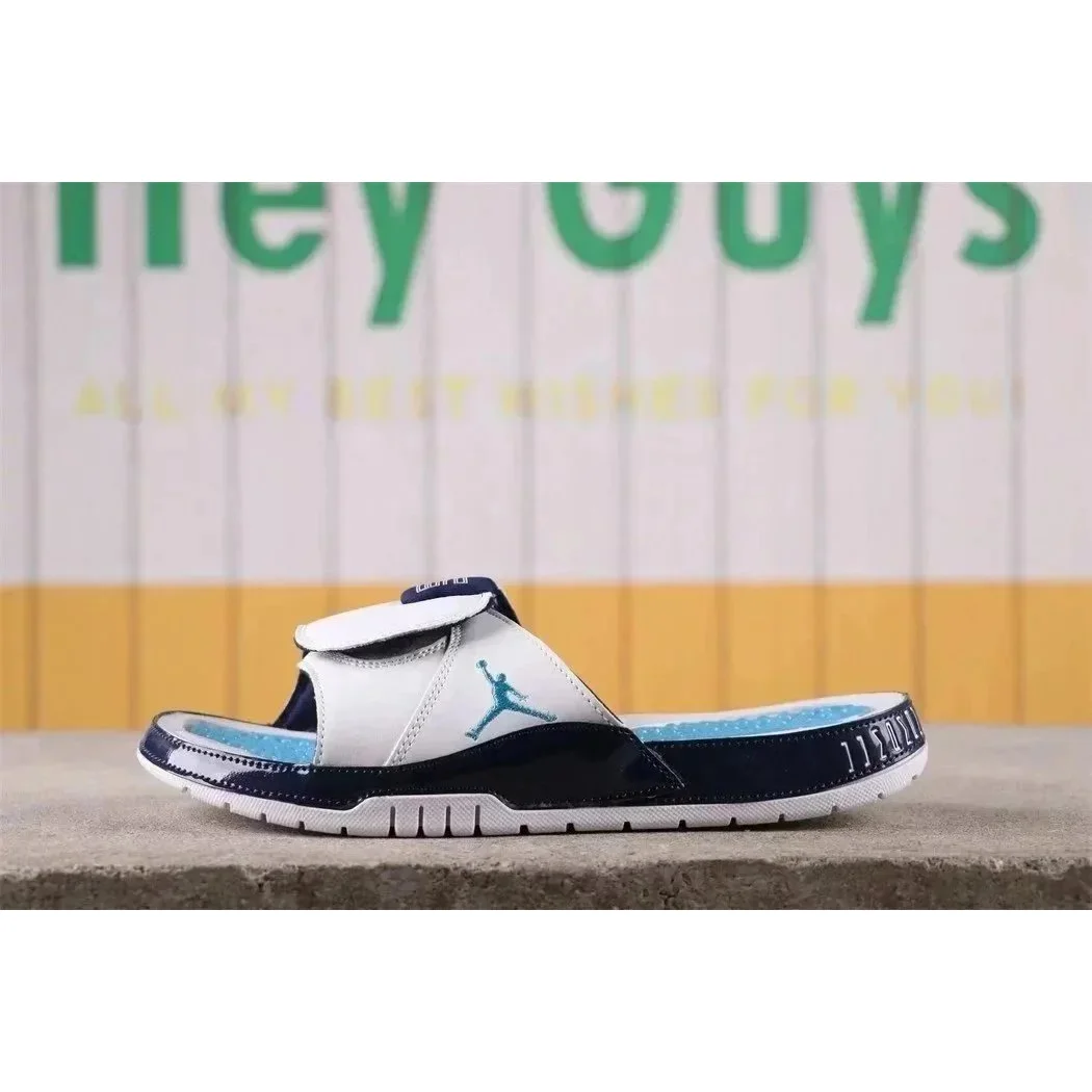 Nike Nike Air Jordan 13 Slide White/Blue Sneakers White - 1