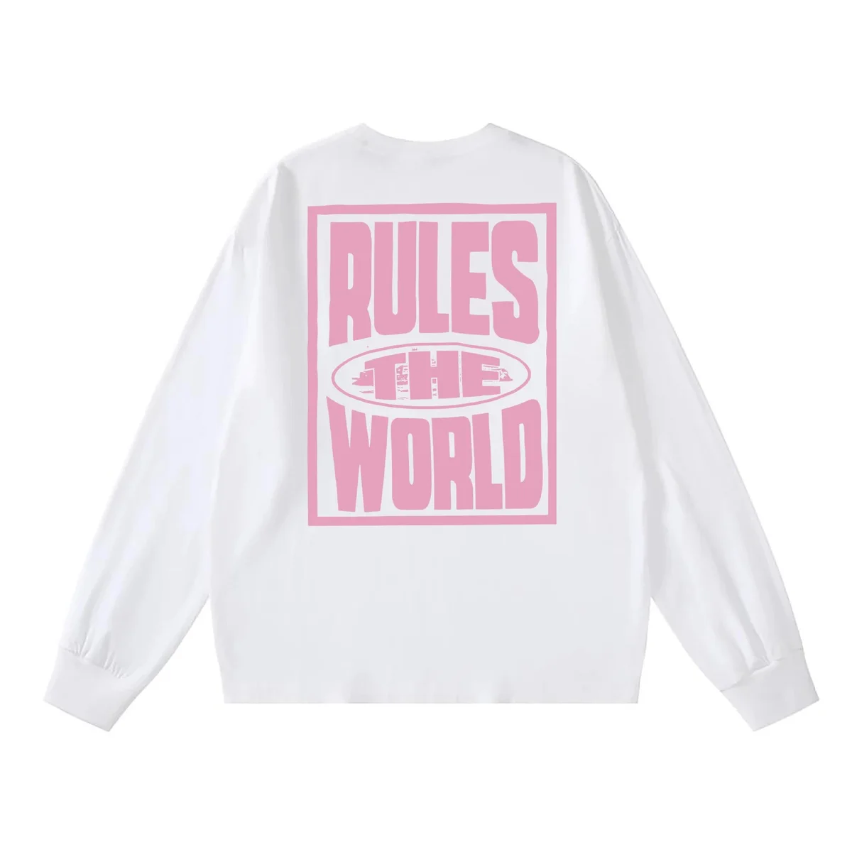 Other White Rules the World Long Sleeve T-Shirt White - 1