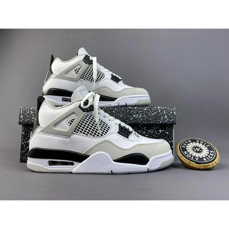 Jordan Jordan Air Jordan 4 White/Black/Grey Sneakers White