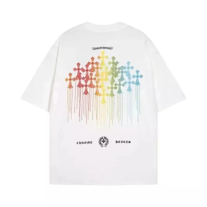 Chrome Hearts Chrome Hearts Rainbow Cross T-Shirt White White - 1