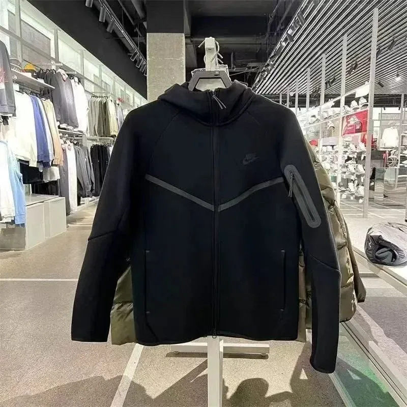 Nike Nike Tech Fleece Black Hoodie Jacket Black - 1