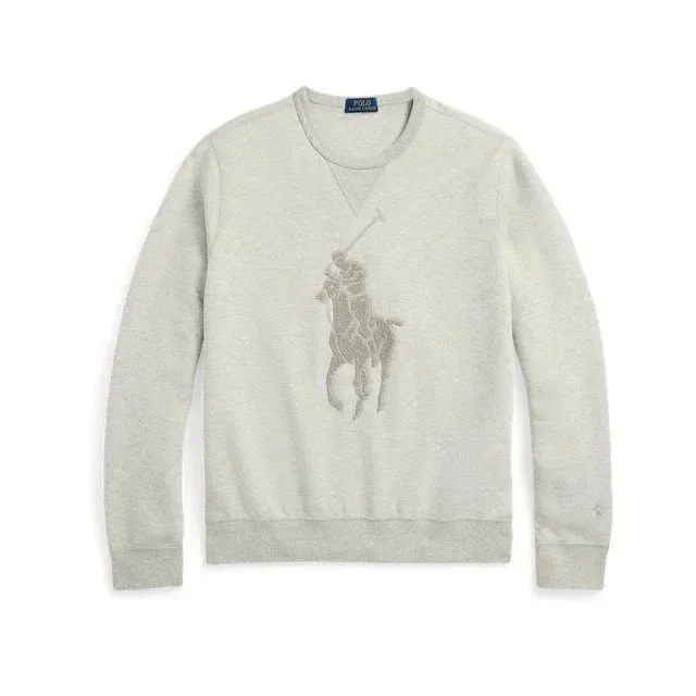 Polo Ralph Lauren Polo Ralph Lauren Big Pony Grey Cotton Sweater Grey - 1