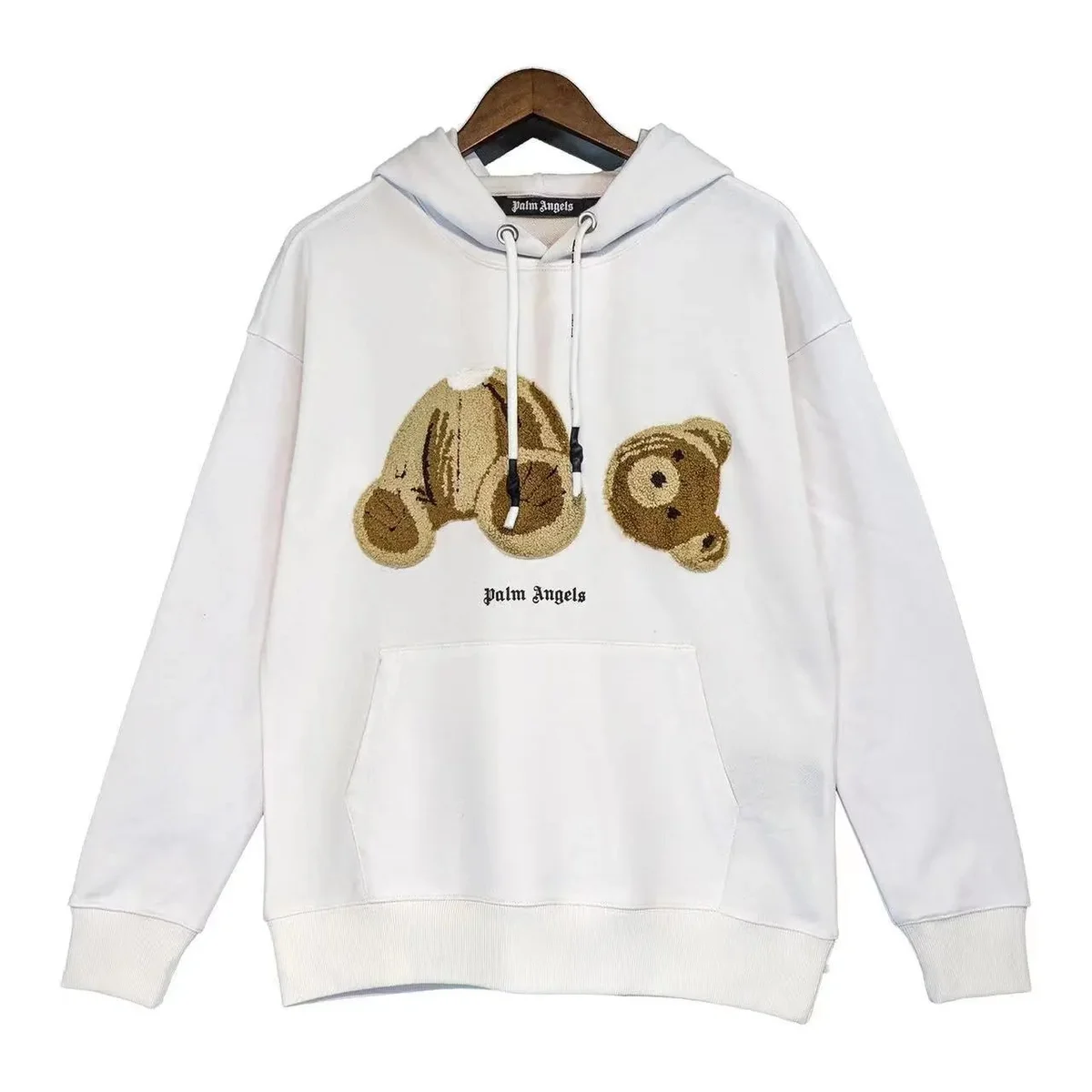 Palm Angels Palm Angels Bear White Hoodie White - 1