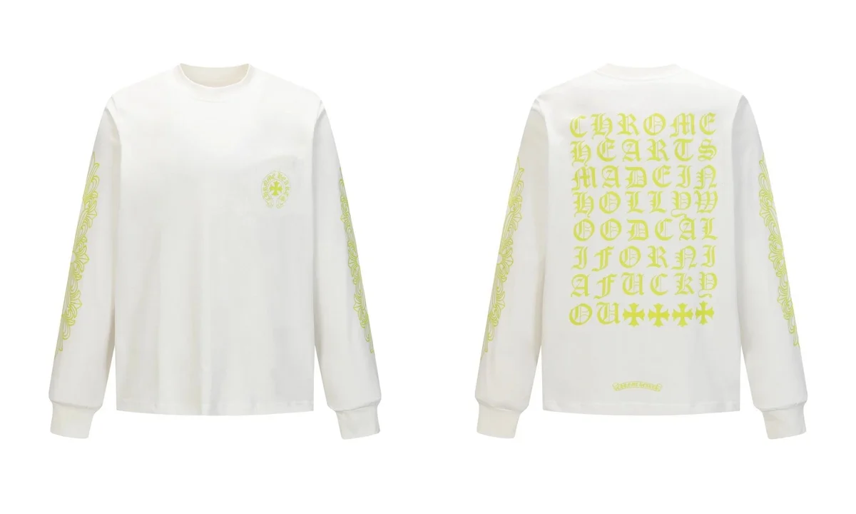 Chrome Hearts Chrome Hearts White Made in Hollywood Long Sleeve T-Shirt White - 1