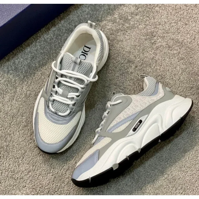 Dior Dior B23 White/Grey Sneakers Multicolor