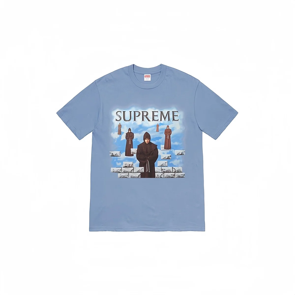 Supreme Supreme Monk Graphic T-Shirt Light Blue Blue - 1