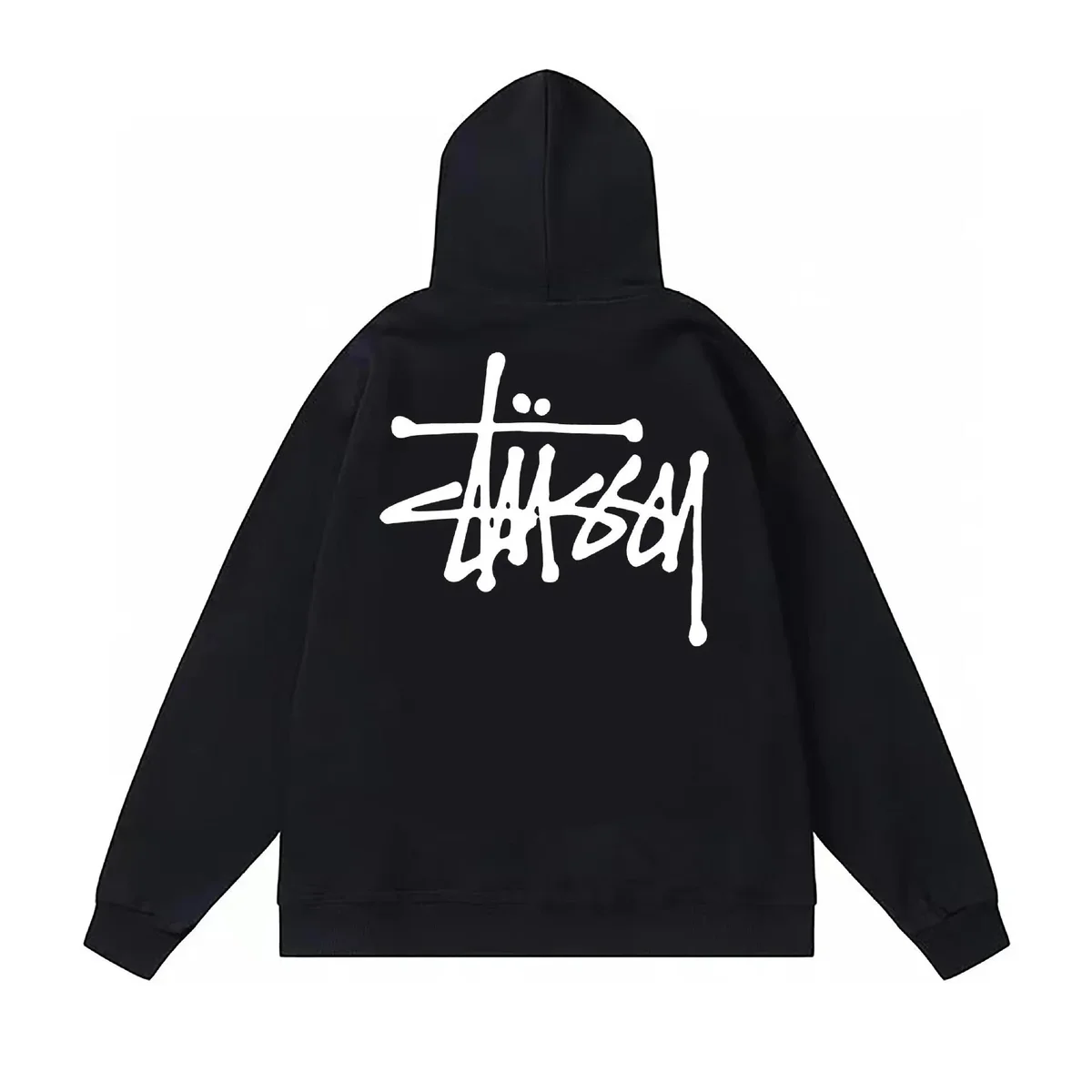 Stussy Stussy Stüssy Basic Logo Black Hoodie Black - 1
