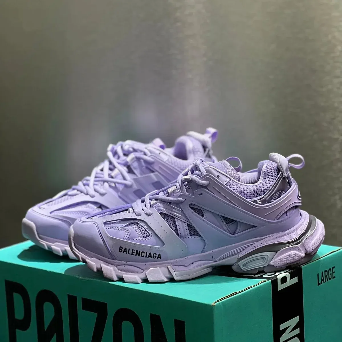Balenciaga Balenciaga Track.3.0 Triple S Lilac Sneakers Purple - 1