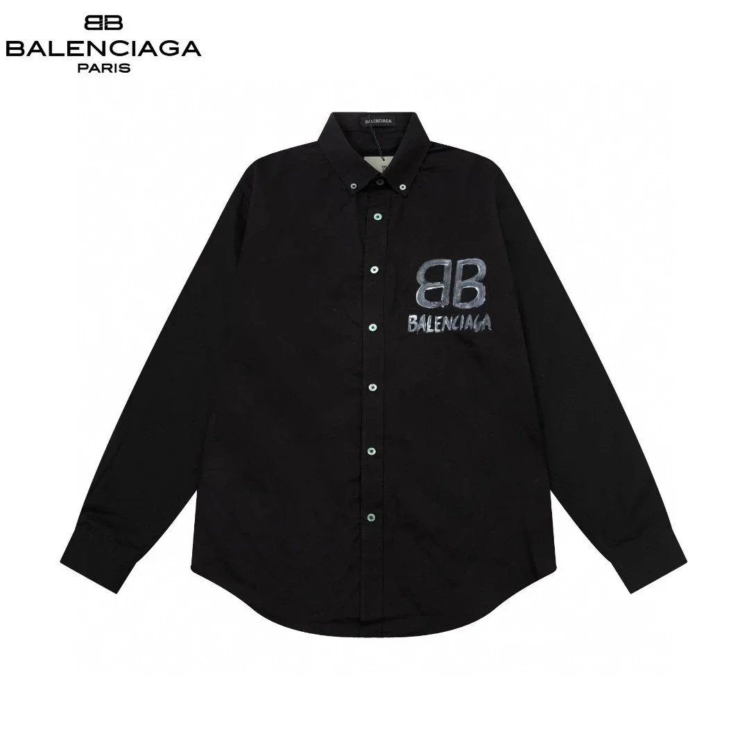 Balenciaga Balenciaga BB Logo Black Shirt Black