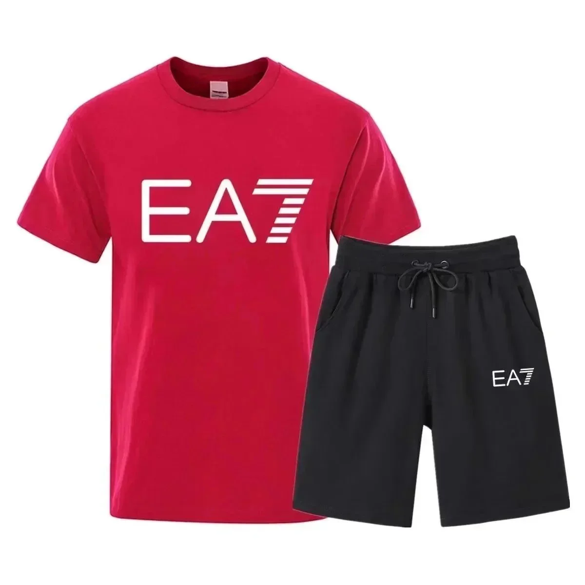 Armani Exchange Armani Exchange EA7 Red/Black Co-ord Set Red