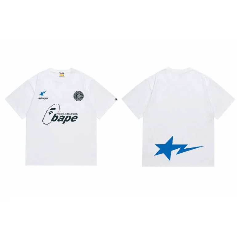 A Bathing Ape BAPE World Gone Mad T-Shirt White White - 1