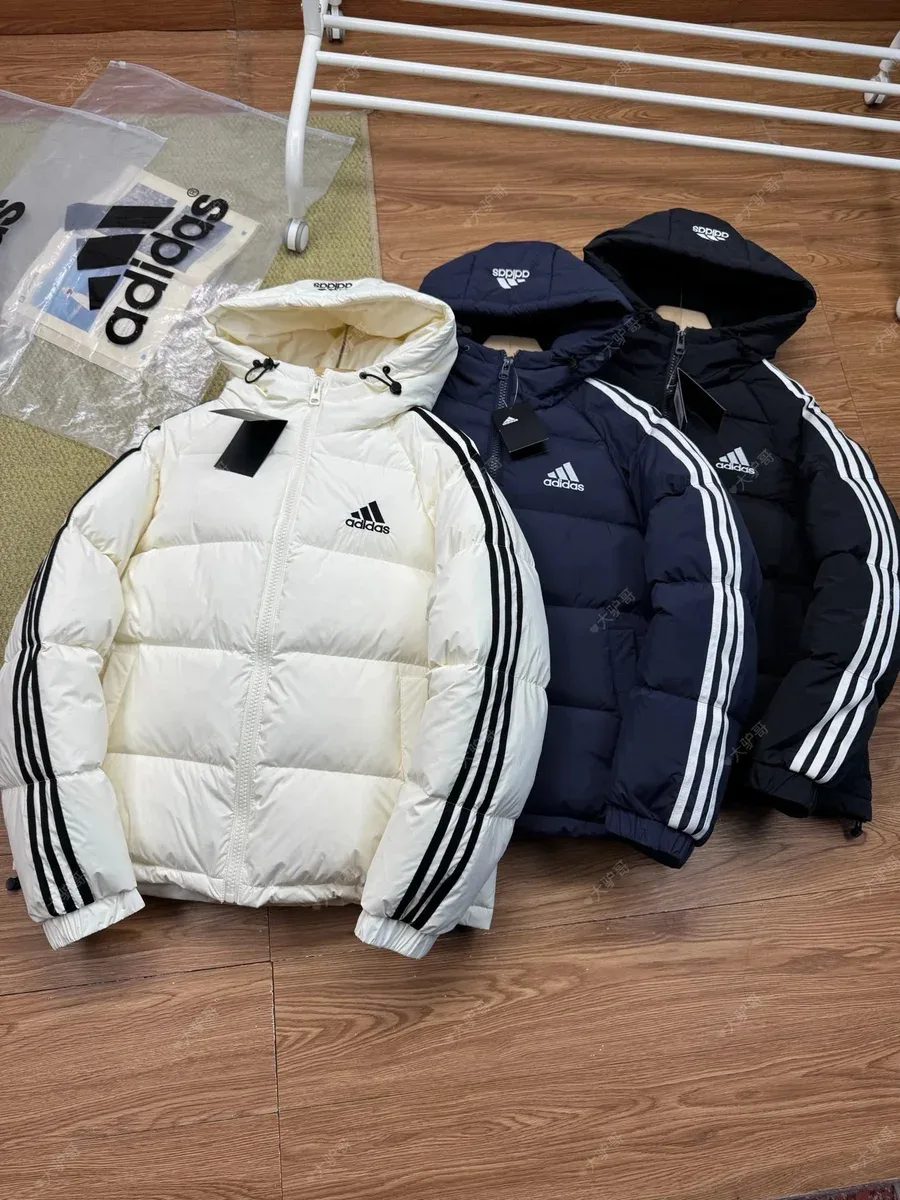 Adidas Adidas Classic Football Puffer Jacket Black/White/Navy White - 1