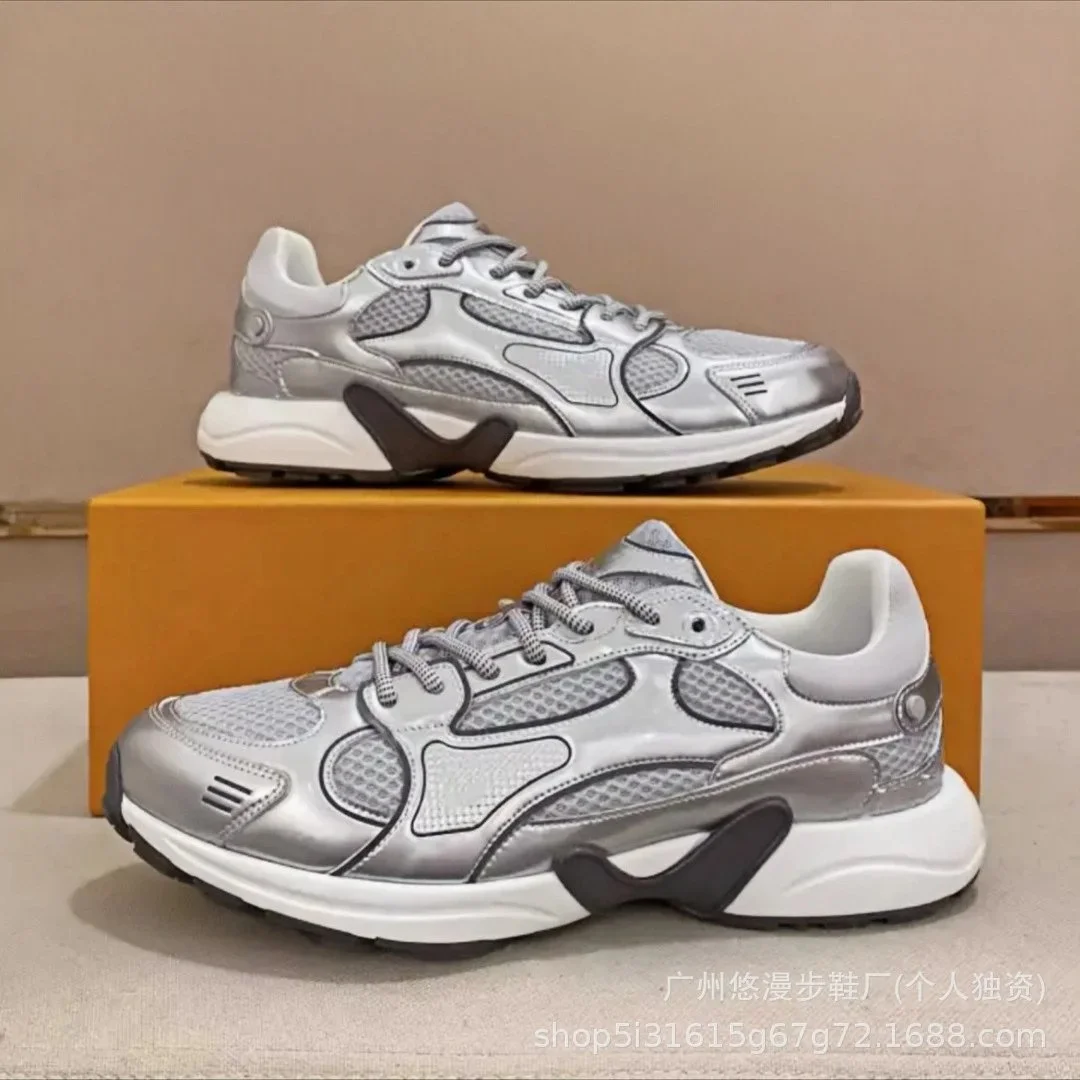 Other Silver Panelled Mesh Sneakers Silver - 1