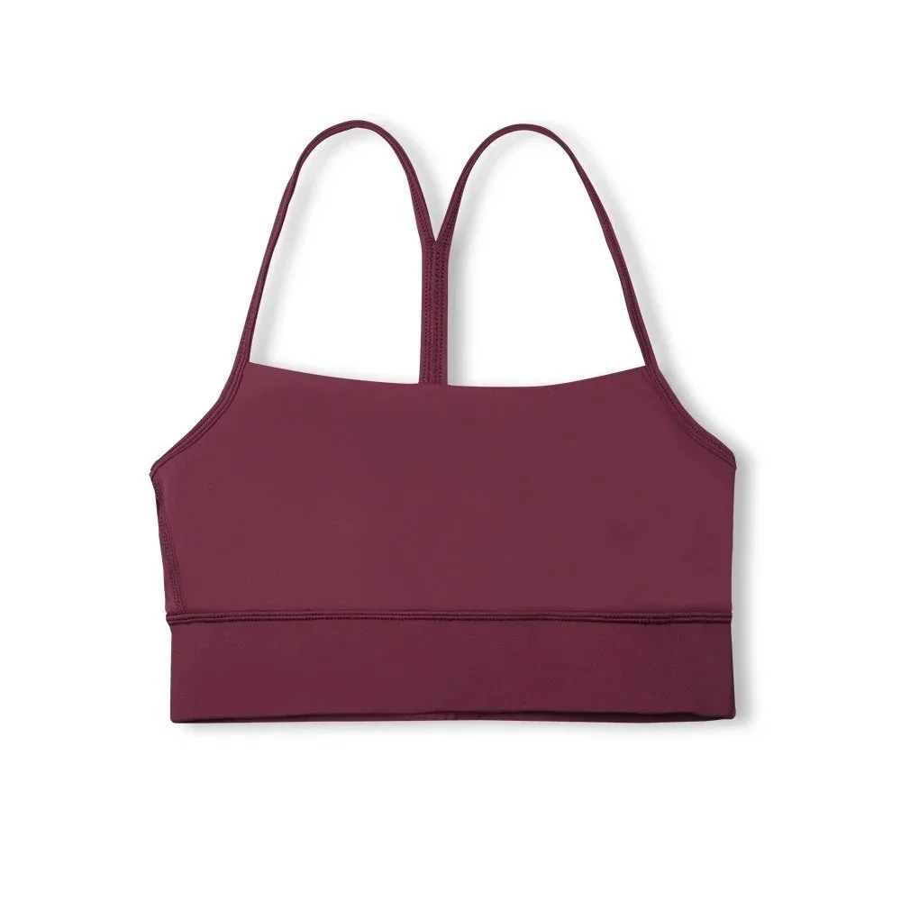 Other Dark Red Y-Bra Sports Bra Red - 1