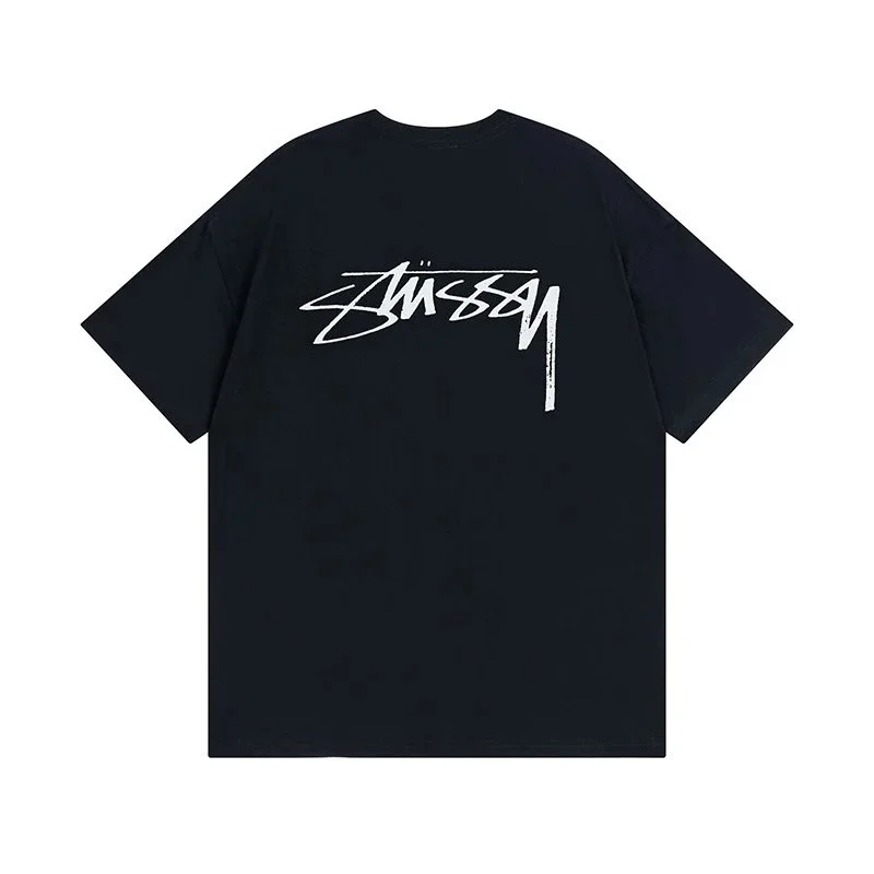 Stussy Stüssy Basic Logo Black T-Shirt Black - 1