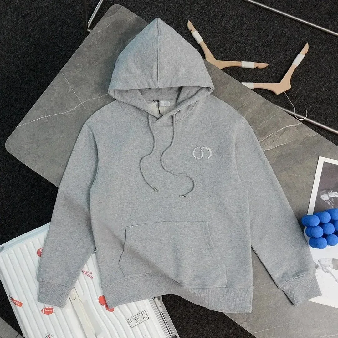 Dior Dior CD Logo Hoodie Heather Grey Grey