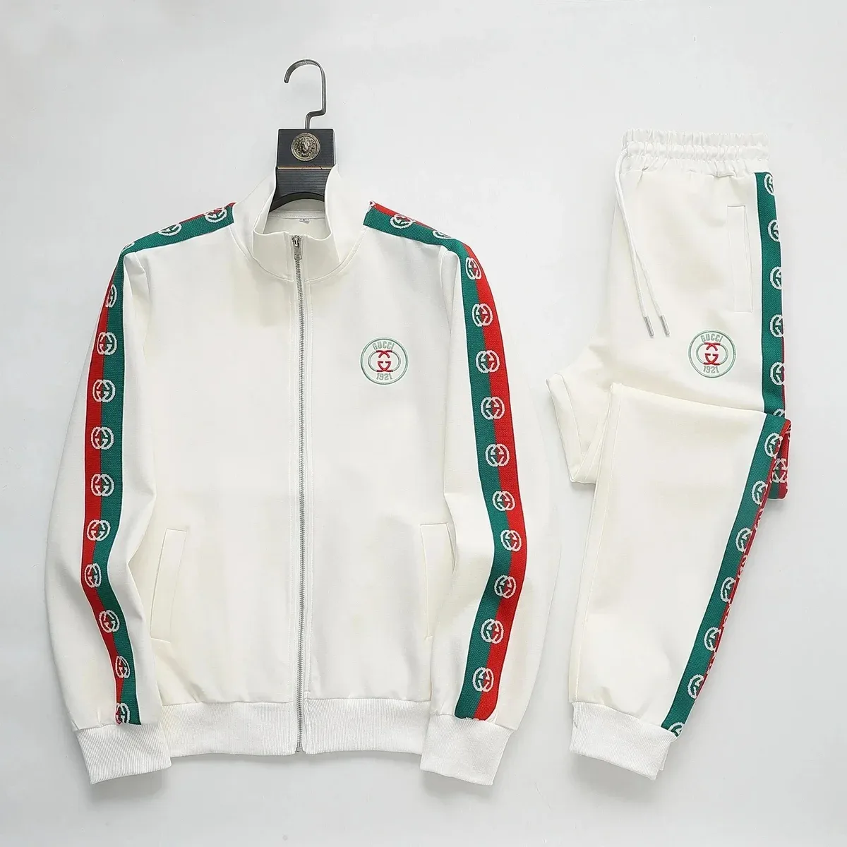 Gucci Gucci Tennis Club White/Red-Green Stripe Tracksuit White