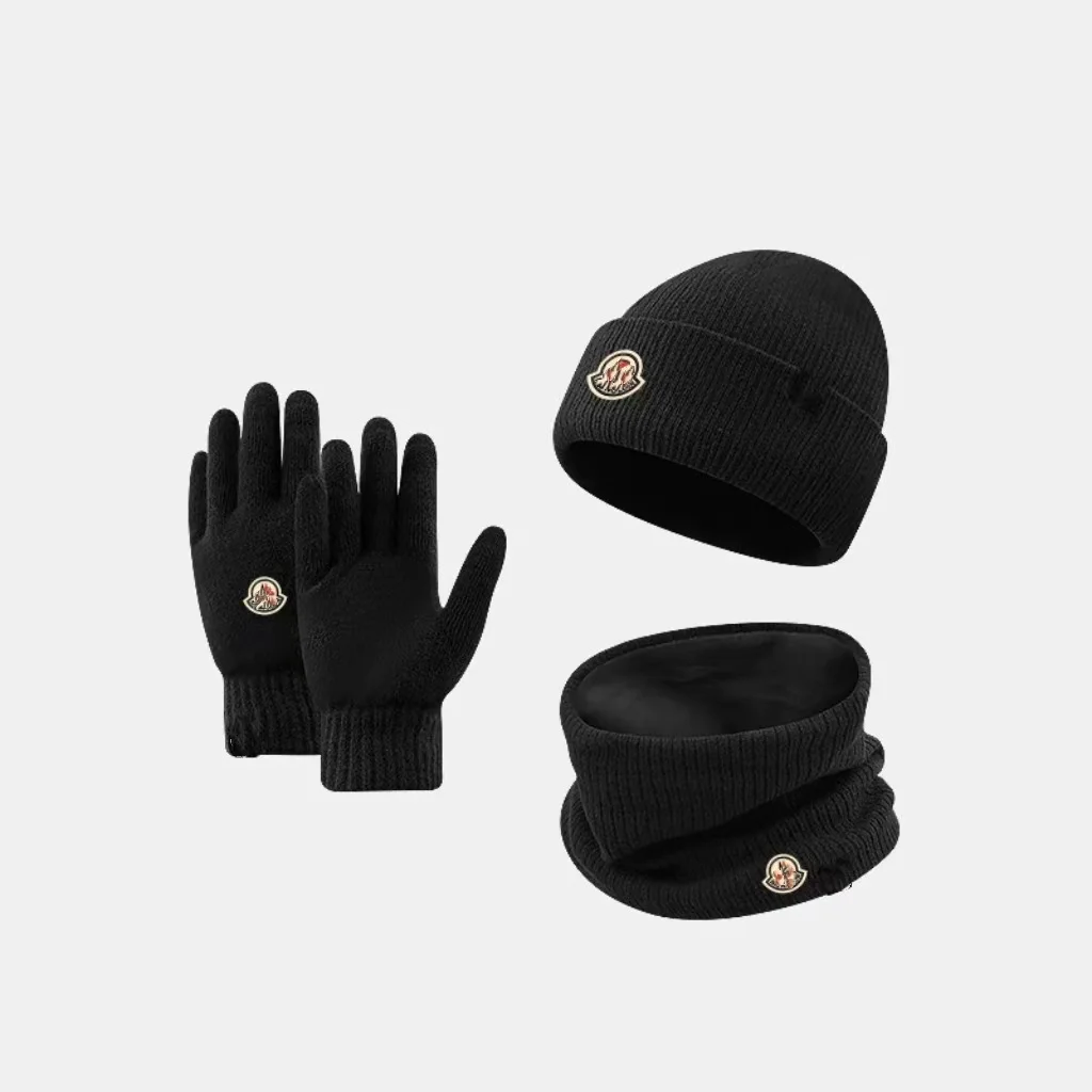Moncler Black Beanie, Scarf & Gloves Set — Oopbuy Spreadsheet find