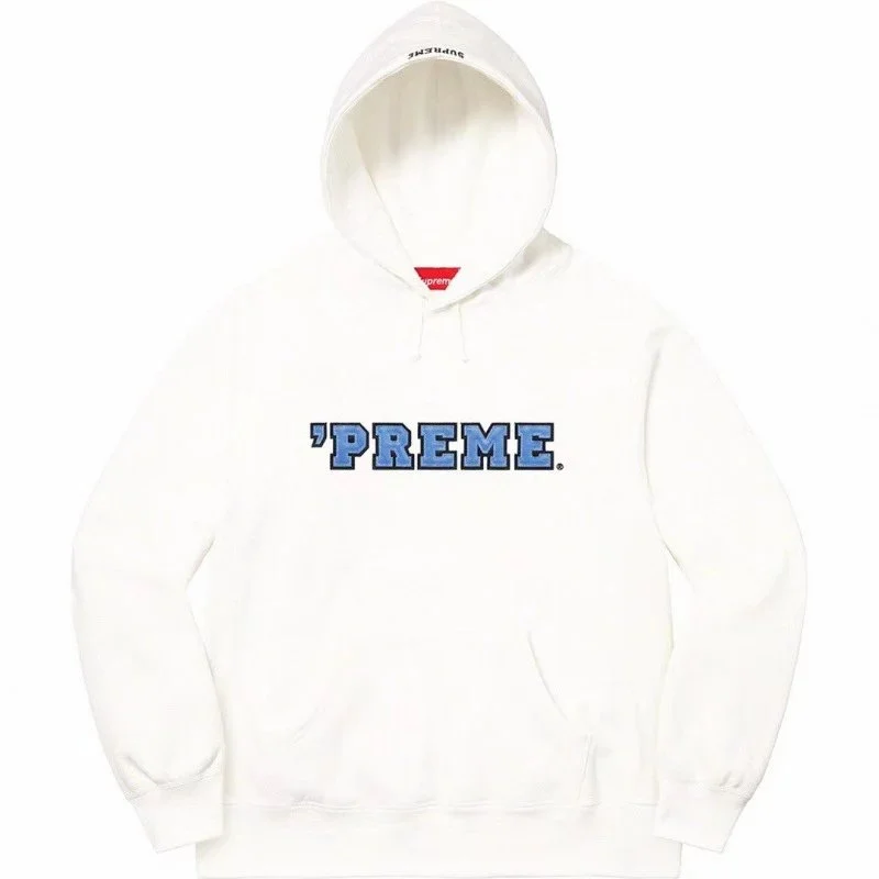 Supreme 'PREME' White Hoodie