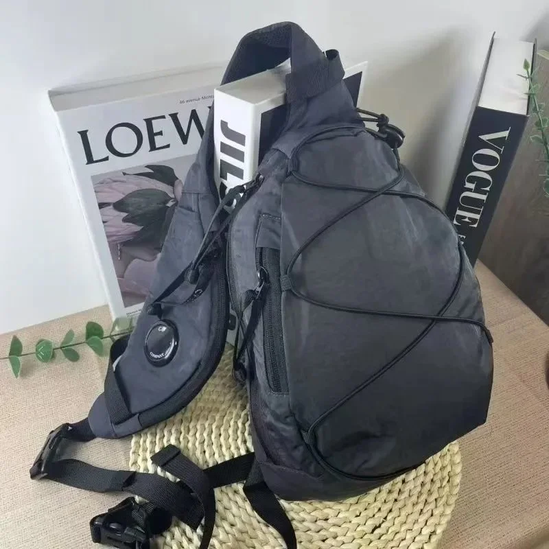 Other Unisex Black Nylon Crossbody Bag Black - 1
