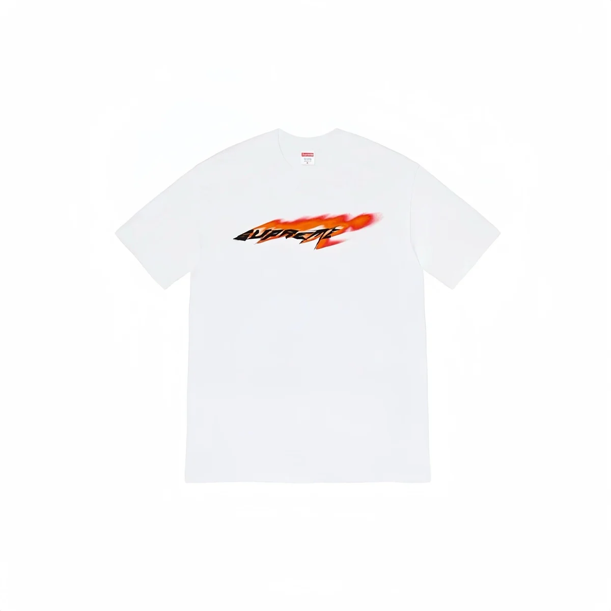Supreme Supreme Flame Logo White T-Shirt White