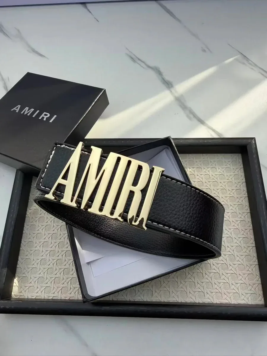 Amiri Amiri Black AMIRI Logo Belt Black - 1